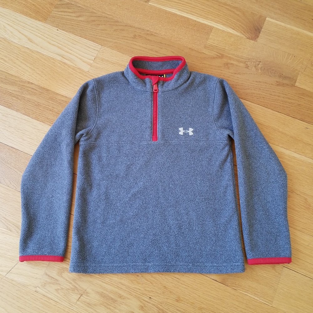 Under Armour Boys Solid Logo 1/4 Zip in GUC